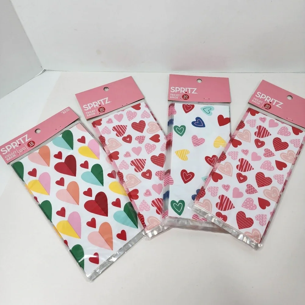 Valentine's Day Treat Bags Celo Target Spritz Kids NEW 4 Sets 72 ct total